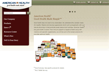 Tablet Screenshot of americanhealthus.com